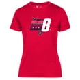 thumbnail image 2 of Women's Levelwear Alexander Ovechkin Red Washington Capitals NHL All-Time Leading Goal Scorer Milestone Stripes Name &, 2 of 3