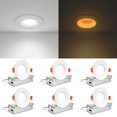 thumbnail image 1 of Togalonn Pot Lights 3 Inch LED Recessed with Night Light, Dimmable & 5CCT Selectable Slim Soffit Downlight, Ultra-Thin Canless Wafer Lighting, cETL,, 1 of 8