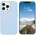thumbnail image 1 of Compatible with iPhone 13 Pro Case Liquid Silicone Soft Gel Rubber Full Shockproof Protective Anti-Scratch Microfiber Lining Cushion Slim Phone Cover iPhone 13 Pro 6.1" 2021, Light Blue, 1 of 6