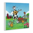 thumbnail image 2 of Stupell Industries Busking Cow with Audience Animals Painting Unframed Art Print Wall Art, 12 x 12, 2 of 6
