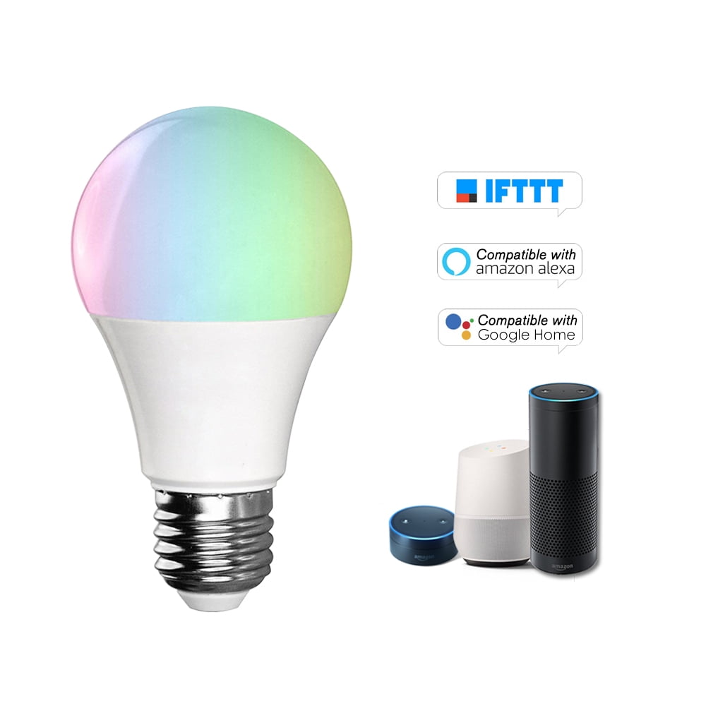 Led Bulb Bulb Light WiFi Smart Bulb lamp Alexa Voice Control Lighting Size : E26 