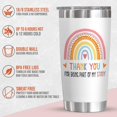 thumbnail image 4 of Teacher Gifts for Women - 20 oz Stainless Steel Insulated Coffee Tumbler with Lid - Teachers Day Thank You Graduation Back To School Birthday Teacher Appreciation Gifts for Women Coworkers, 4 of 8