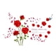 thumbnail image 5 of Adhesivo de pared extraíble, fácil de limpiar, para decoración del hogar, fondo de TV Rosas rojas, 5 of 9