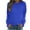 Blue womens tops, variant on Wenini Womens Sweatshirt Solid Crewneck Long Sleeve T-Shirt Blouses Fashion Casual Elegant Ladies Sweatshirt Tops Blouse Sale Clothes