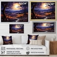 thumbnail image 4 of Designart "Countryside Nightfall Collage Landscape V" Landscapes Floater Framed Canvas Art Print, 4 of 7