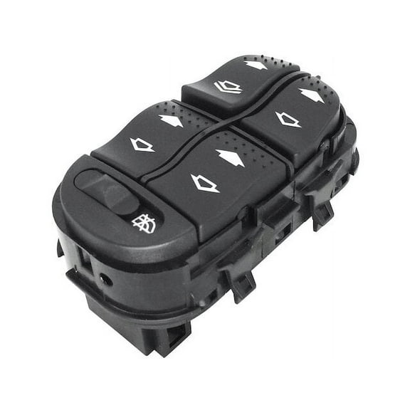 Front Left Driver Side Master Window Switch - 5-Button - Compatible with 2000 - 2007 Ford Focus 4-Door 2001 2002 2003 2004 2005 2006