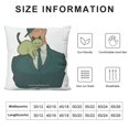 thumbnail image 5 of Pillowcase Curious Like A Cat Funny Cat Lover Gift Kitten Owner Gag Pun Green Apple Pillow Cover Case, 5 of 5