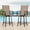 Brown, variant on STARY Outdoor Bar Stools Set of 2, Swivel Patio Barstools with Padded Cotton,Ergonomic Comfort Bar Height Tall Outdoor Stools for Balcony,Brown