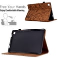thumbnail image 4 of Embossed Tree PU Leather Flip Tablet Case for Samsung Galaxy Tab A7 Lite 8.7" T220/T225 Shockproof Protection Card Slots Holder Stand with Pen Slot Folio Case Cover, Brown, 4 of 9