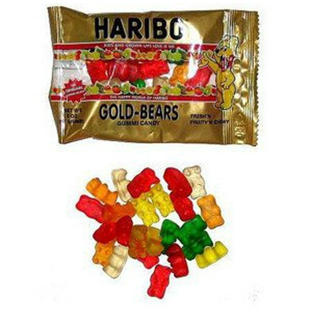 Haribo Gold Gummi Bears in Peg Bag; 2 Oz., 24 Packs/orde