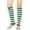 Green, variant on Unisex Winter Warm Knitted Boot Socks Leg Warmers Striped Pattern Pile Foot Covers Black