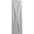 thumbnail image 5 of Ekena Millwork 15"W x 31"H True Fit PVC Single X-Board Farmhouse Fixed Mount Shutters, Primed (Per Pair - Hardware Not Included), 5 of 9