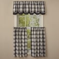 thumbnail image 2 of Park Designs Black Crossroads Lined Layered Valance 16''L, 2 of 6