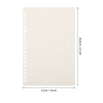 thumbnail image 2 of SHOWERORO Back to School 60pcs Loose Leaf College Ruled For Students Note Taking, 2 of 6