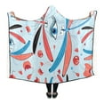 thumbnail image 3 of HATIART Hooded Blanket Woods Colorful Wearable Blanket Comfotable Hooded Throw Wrap Robe 50x60 Inch, 3 of 3