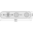 thumbnail image 4 of Tablero de control precableado de 3 vías con conector de guitarra cromado TL Telecaster JM, 4 of 5