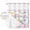 Pink, variant on No Hook Rainbow Sunshine Shower Curtain with Snap in Liner Set, Rainy Cute Blue Border Waterproof Fabric Bathroom Curtains with See Through Top Window, Hotel Style Modern 66 x 72 Inch