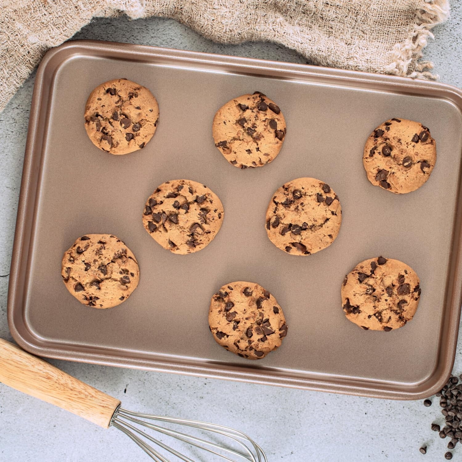 Nonstick 9x13 inch Quarter Baking Sheet Set of 2 | 13x9 inches Cookie Sheets | Best Non stick Cooking Pans, Small Tray for Toaster Oven | Baking Pan 9 x 13