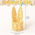 thumbnail image 5 of Mini Easter Baskets, 2.9X5.3inch Small Easter Woven Baskets, Egg Hunt Basket, Easter Decorations, Spring Party Favor Basket, Gift Basket for Holiday Celebrations, Easter Egg Hunt, Party Decor, 5 of 7