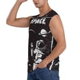 thumbnail image 3 of Bixox Men's The Race to Space Printed Shirt Sleeveless Fitness Tank Top-X-Large, 3 of 7