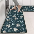 thumbnail image 2 of Kitchen Rugs Sets Of 2,Pioneer Flower Floral Print Pattern Anti Fatigue Kitchen Mat Rugs Non Slip Washable,Decorative Kitchen Floor Mats for Kitchen,Sink,Laundry,17"x47"+17"x47", 2 of 5