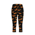 thumbnail image 4 of Ailaofu Women's High Waisted Buttery Soft Skull & Halloween Print Leggings, 4 of 5
