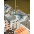 thumbnail image 2 of Outdoor Tablecloths with Umbrella Hole & Zipper, Rustic Floral 60x60 Inch Square Tablecloths, White Magnolia Flowers Farmhouse Bottle Branch Waterproof Table Cloth, Patio/Pool/Picnic Table Covers, 2 of 8