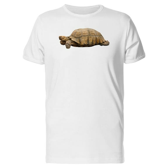 African Spurred Tortoise Photo T-Shirt Men -Image by Shutterstock, Male Small