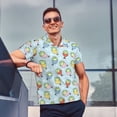 thumbnail image 4 of Saiise Frog In Mermaid Print Mens Golf Shirt Moisture Wicking Quick-Dry Print Performance Polo Shirts for Men-Large, 4 of 6