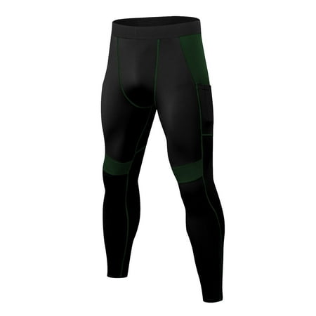 

Odeerbi Clearance Sports Pants for Men Shapewear Bodysuit Stretch Leggings Trousers Breathable Quick-drying Wicking Fitness Pants Army Green