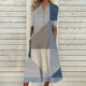 thumbnail image 1 of Puntoco Vestido De Manga Corta Con Cuello En V, Vestido De Bolsillo De Manga Corta Con Botones Y Cuello En V Estampado Para Mujer Azul Oscuro (31428) M, 1 of 5