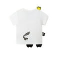 thumbnail image 4 of Odeerbi 1-8Y Toddler Boys Girls Elephant Graphic Cotton T-Shirt Children's Summer Knitted Cotton Cute Print Tops Round Neck Short Sleeve Shirts Gray, 4 of 5