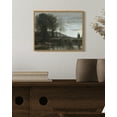 thumbnail image 6 of Drsoum Vintage Farmhouse Lake Cattle Wall Art Rustic Retro Framed Countryside Landscape Prints Classic Decorations for Bathroom Bedroom 8x10in Natural Framed, 6 of 6