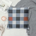 thumbnail image 2 of JRXY  Plaid Pillow Covers Light Blue and White Pillow Covers with Buffalo Checker &amp; Stripe Design  White, 2 of 5