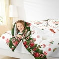thumbnail image 4 of Homewish Merry Christmas Child Queen Comforter Set, Magical Reindeer Elk Bedding Sets, Festival Xmas Ball Candy Reversible Bedding Comforter Set, Super Cozy Room Decor, 3pcs, 4 of 8