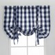 thumbnail image 3 of Cenefas de cuadros escoceses de búfalo para ventanas de cocina, cortinas de cafetería, cortinas de ventana campestres Azul 80x140cm, 3 of 9