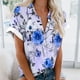 thumbnail image 3 of Mujeres Pantalones Cortos Impresos Blusas de Manga Corta Y Top Regular, Vestido de Moda de Verano Casual para Mujeres, 3 of 5