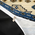 thumbnail image 4 of jejeloiu Nautical Tribal Twin Duvet Cover,Rustic Western Aztec Twin Bedding For Boys,Blue Beige,Black Reversible,2 Pieces,1 Duvet Cover and 1 Pillowcase, 4 of 6
