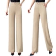 thumbnail image 3 of Women’s Pants Wide Straight Leg Baggy Khaki Pant Womens Pants Casual Comfy Dress Pants Business Casua Clothes Women, 3 of 3