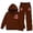 Brown, variant on Girls 2 Piece Outfits Set Sweatsuit Cherry Print Sweatshirts and Jogging Sweatpants 2 13 Years Clothes