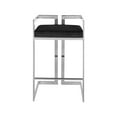 thumbnail image 5 of Meridian Furniture Ezra 27"H Velvet Counter Stool in Black (Set of 2), 5 of 6