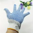 thumbnail image 4 of CUITING 1 Pair of Durable Cotton Knit Fabric Work Gloves with Wear-Resistant Non-Slip Bead Grip for Labor Site Use, 4 of 5