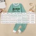thumbnail image 3 of HFHAPW Baby Toddler Boy Girl Fall Winter Clothes Embroidery Stripe Pullover Pants Sets Infant Long Sleeve Sweatshirt Outfits 0 6 12 18 Months 2T 3T 4T 5T 6T 7T 8T 9T(Light Green,3-6 M), 3 of 9