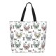 thumbnail image 1 of Fotbe Cute French Bulldog Bolsa Tote Estética de Lona con Estampado para Mujer - Bolsa Reutilizable de Hombro Casual para Vacaciones, Compras, Trabajo y Gimnasio, 1 of 8