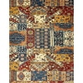 thumbnail image 1 of Ahgly Company Machine Washable Indoor Rectangle Abstract Brown Sugar Brown Area Rugs, 8' x 12', 1 of 7