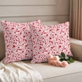 thumbnail image 2 of Halloween Outdoor Waterproof Pillow Covers, Scary Red Blood Drop Splash Dots Decorative Square Throw Pillowcase Sofa Cushion Sham for Patio/Couch/Chair, 20"x20" 2 Pack, 2 of 8