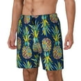 thumbnail image 2 of Gaeub Colorful Pineapples Mens Swim Trunks Stretch Beach Shorts Quick Dry for Men Swim Shorts Swimwear with Pockets- Small, 2 of 9