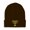 Brown, variant on Beanie Menorah Embroidery, One Size, Dark Grey