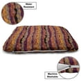 thumbnail image 3 of Wave Pet Bed, Style Abstract Zigzag Art with Circular Patterns in Warm Tones Illustration, Chew Resistant Pad for Dogs and Cats Cushion with Removable Cover, 24" x 39", Multicolor, by Ambesonne, 3 of 4