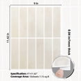 thumbnail image 2 of Easy4Home 10Pcs 3D Peel and Stick Backsplash 11.4"x9" Self-Adhesive Wall Tile for Kitchen Bathroom, Marble White, 2 of 6